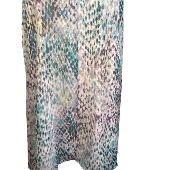 Vince Camuto Size 6 Patel Multicolor Beaded Neck Sleeveless Dress - Picture 8 of 14